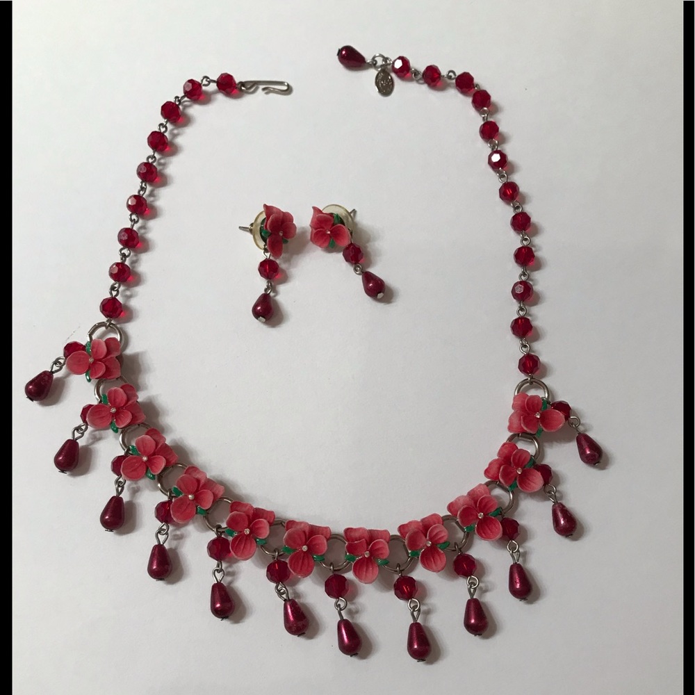 Vintage Tarina Tarantino Necklace Earring Set